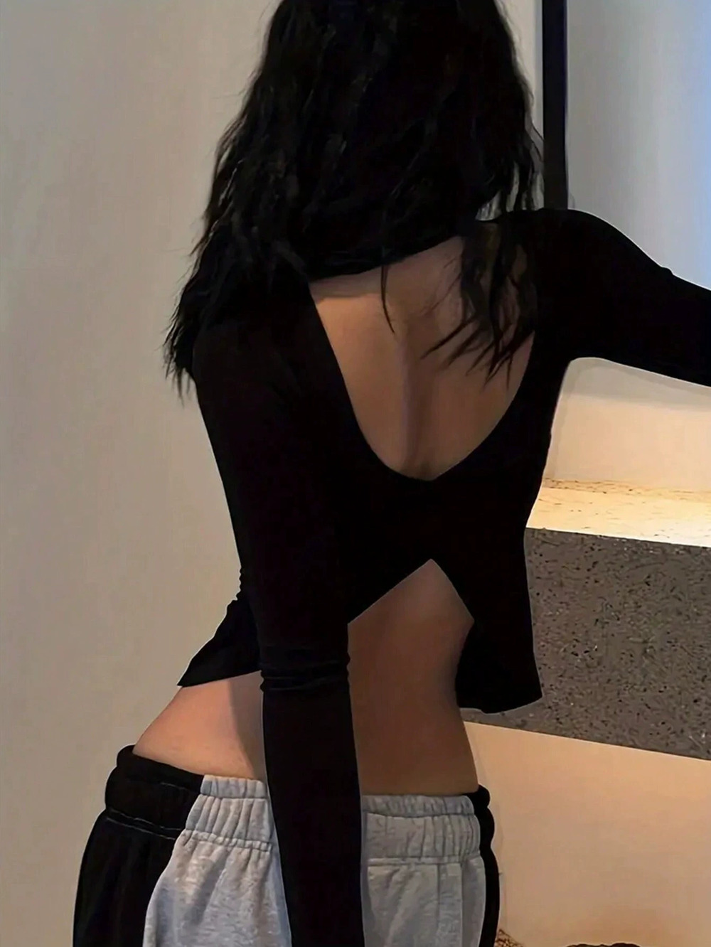 ZARA Deep Backless Slim Fit Top Spring Summer Design